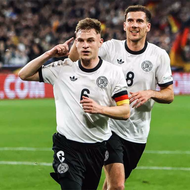 Jugadores de la selección de Alemania celebrando